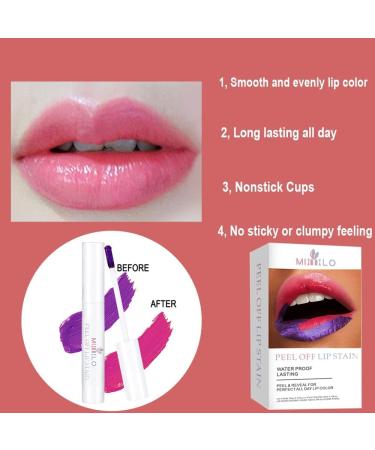 SHEEYOON Peel Off Lip Stain - Long Lasting Waterproof Matte Lip Tint (Pink) - Buy Online on GoSupps.com
