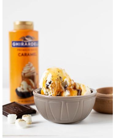 Ghirardelli Caramel Flavored Sauce 17 oz Bottle - 1.06 Pound Pack - Decadent Caramel Sauce - Perfect for Desserts - Buy Online on GoSupps.com