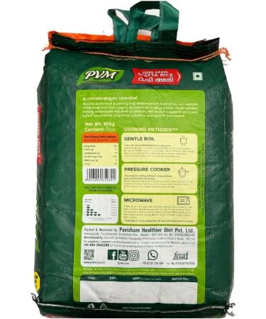 Pavizham Long Grain Matta Rice | 10KG | Matta Arisi | Healthy | High Fibre | High Protein | Natural | Indian Origin | Gluten Friendly | Easy Cook - Buy Online on GoSupps.com