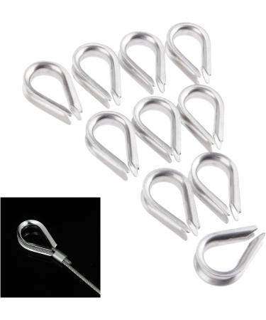Mtsooning 10PCS Wire Thimble Rigging  M5 Stainless Steel Rope Thimble for 3/16 Inches Diameter Wire Cable - Buy Online on GoSupps.com