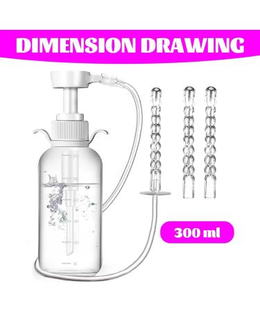  Generisch Women's Shower Bottle 300ml Vaginal Rinse Bottle | Convenient travel shower for sensitive skin for use during the week and on the go - Buy Online on GoSupps.com