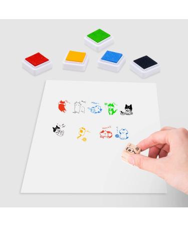 12 Colors Washable Stamp Pad for Kids - Pack of 12 Ink Pads - Buy Online on GoSupps.com