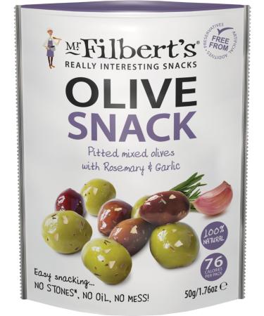 2 PACK MR FILBERT'S PITTED MIXED OLIVES WITH ROSEMARY & GARLIC 50G - Buy Online on GoSupps.com