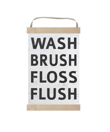 Kindred Hearts Wash Brush Floss Flush Banner Sign