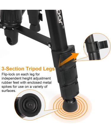 Huepar Lightweight TPD14 56 Adjustable Laser Level Tripod - Quick Release Plate, 3-Way Swivel Pan Head, Bubble Level - Multi-Function Hook - 5/8 UNF Adapter Nut - Buy Online on GoSupps.com