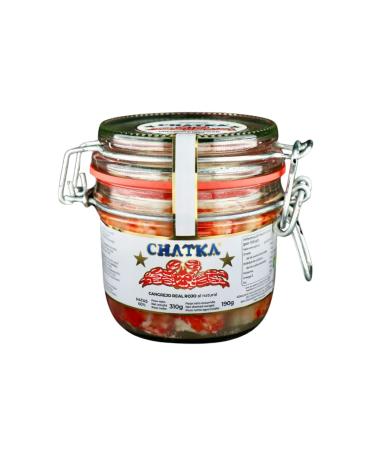 Chatka Crabe Royal Rouge Pattes et Chair miett e Bocal en Verre (190 gr)