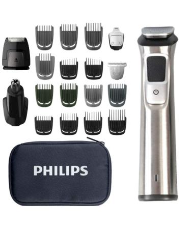 Philips Norelco Multigroom Men's Beard Grooming Kit with Trimmer for Head Body, Face -Stainless Steel with Travel Case - Buy Online on GoSupps.com