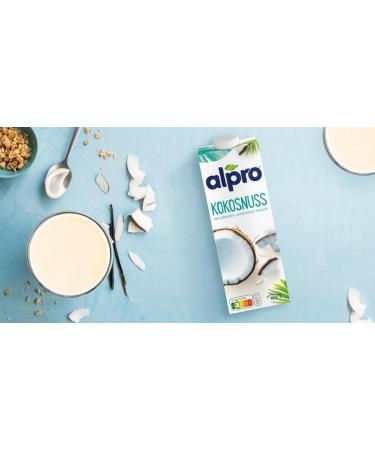 Alpro Long Life Coconut Plant-Based Drink 1L | Vegan Dairy-Free Pack of 8 - International Shipping Available - Buy Online on GoSupps.com