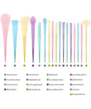 Makeup Brushes Set Professional 17 Piece Makeup Brushes in Synthetic Fiber for Outdoor Use - Buy Online on GoSupps.com