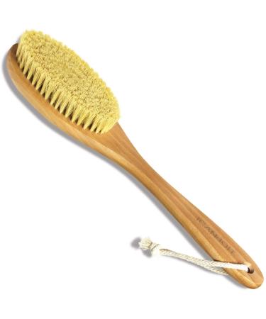 ICANdOIT Very Stiff Dry Brushing Body Brush for Men&Women  Long Handle Dry Skin Brush for Cellulite and Lymphatic Drainage with Natural Agave Cactus Tampico Fiber Bristles