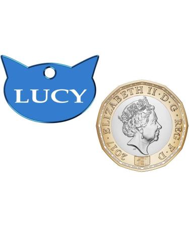 Iberiagifts - Cat ID Tag with for All Cats Collar Pets Custom Engraved and Personalised Identity Name Plate (Black) - Buy Online on GoSupps.com