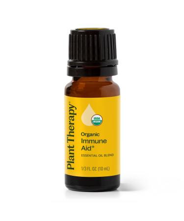 Plant Therapy Organic Immune Aid Essential Oil Blend 10 mL (1/3 oz) 100% Pure Undiluted Supports a Healthy Immune System Encourages Overall Wellness