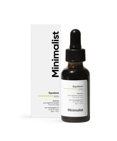 PUB Squalane 100% (Plant Derived) Super-Lightweight Face Oil | Improves Skin Hydration Provides light Moisturization & Reduces Fine Lines | 30 ml