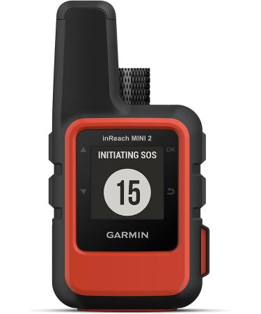 Garmin inReach Mini 2 Satellite Communicator Bundle (Flame Red) with Wearable4U Power Pack - Orange + Power Pack - Buy Online on GoSupps.com
