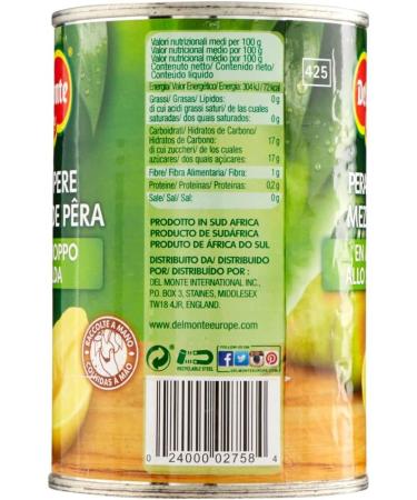  Italian Gourmet E.R. Del Monte Half Pears in Syrup Fruit in Syrup 420 g Box + Italian Gourmet Tomato Pulp Box 400 g - Buy Online on GoSupps.com