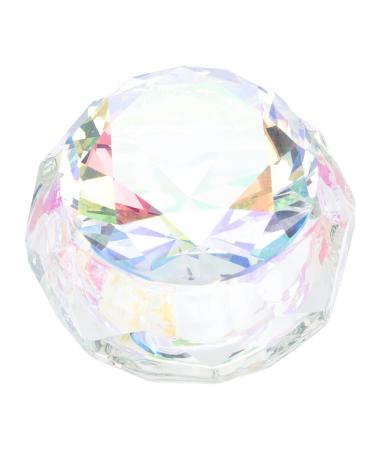 1Pc Glass Dappen Monomer Dish Acrylic Nail Cup Crystal Glass Nail Art Cup Brush Cleaning Cup Powder Mixing Cup for Nail Art Manicure Care Tools