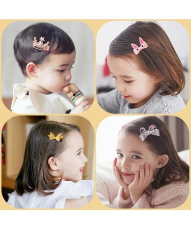 JLTN 18-Piece Children Hair Bow Clips Set - Adorable Hair Pins for Little Girls - Assorted Colors - Buy Online on GoSupps.com