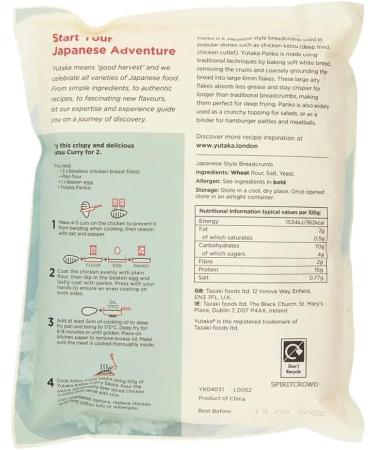 SPIRITCROWD Yutaka Panko Japanese Style Breadcrumbs 300g - Buy Online on GoSupps.com