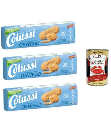 Italian Gourmet E.R. Osvego Original Osvego Cookies 250 g + Italian Gourmet Tomato Pulp 400 g Tin