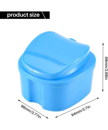 Scalewbin Prostheses Suitcase - Travel Storage Box for False Teeth with Cup & Sieve | Blue Bath Box Container - Buy Online on GoSupps.com