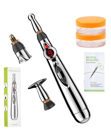 UYGHHK Acupuncture Pen, Electronic Pain Relief Therapy, Meridian Energy Massager Pen Self Massage Tools Muscle Healing