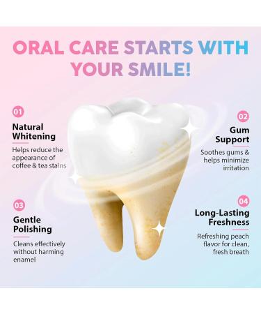 Niacinamide Whitening Toothpaste Radiant Whitening Toothpaste Gently Brightens Teeth Removes Stains from Coffee Tea & Smoke Freshens Breath Fluoride-Free (1) - Buy Online on GoSupps.com