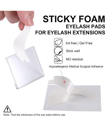100 Pairs Foam Eye Pads for Lash Extensions - Lint Free, Hypoallergenic & Latex Free - Buy Online on GoSupps.com