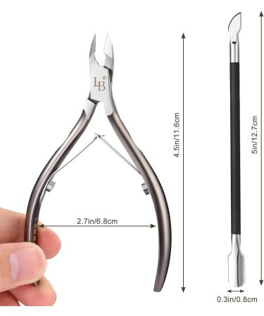 Professional Stainless Steel Cuticle Trimmer & Pusher Set | Sharp Nail Tools for Perfect Cuticles - Buy Online on GoSupps.com