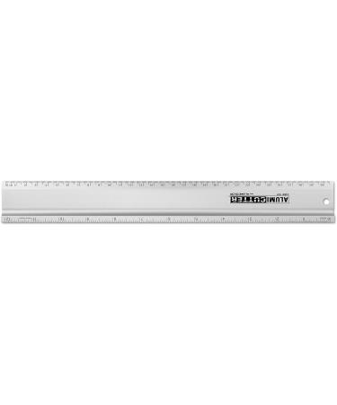 Alumicolor AlumiCutter Aluminum Straight Edge w/Inch and Metric Calibrations for Office  School  Engineering and Framing  12IN  Silver - Buy Online on GoSupps.com
