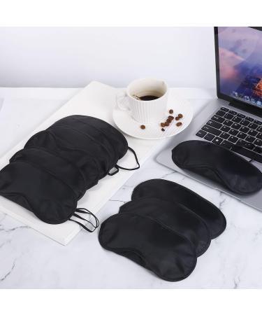 10 Soft & Breathable Sleep Masks for Side Sleepers - Light-Blocking Adjustable Blindfolds for Men Women & Kids - Black - Ideal for Comfortable Sleep - Buy Online on GoSupps.com