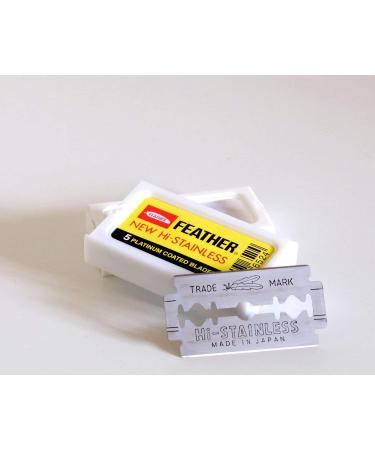 SHAVE FACTORY 50 Yellow Feather Double Edge Razor Blades - Premium Quality - Buy Online on GoSupps.com