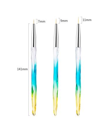 3 Pieces Nail Draw Line Pens Set - Perfect for Professional & Home Nail Art Painting - Buy Online on GoSupps.com