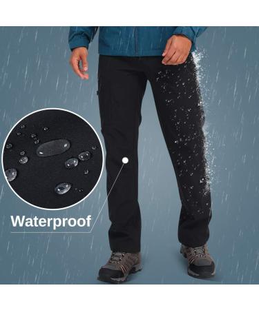 CAMEL CROWN Men's Winter Snow Pants | Waterproof & Insulated | Black XX-Large - Buy Online on GoSupps.com
