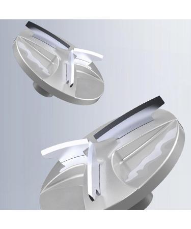 Pocket Size Electric Shaver - Portable Metal Shaver with Battery Display Washable & Fast Charging Ideal Travel Gift - Silver & Gradient Blue - Buy Online on GoSupps.com