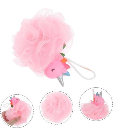 Hemoton 2pcs Unicorn Bath Ball Sponges - Exfoliating Spa Loofah for Kids & Adults - Pink Body Puff Shower Pouf for Dead Skin Cleansing - Buy Online on GoSupps.com