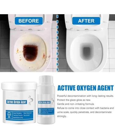 Toilet Active Oxygen Agent Splash Toilet Bowl Cleaner Splash Foam Toilet Cleaner Household Toilet Cleaning Agent (110+110g) - Buy Online on GoSupps.com