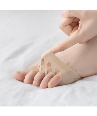 Forefoot Honeycomb Pads - Metatarsal Cushions for Women | Pain Relief Ball of Foot - 5 Pairs Skin Color - Buy Online on GoSupps.com