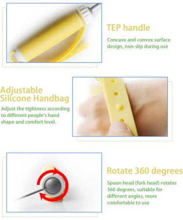 Adaptive Utensils for Independence: Easy Grip Spoon & Fork Set | Stainless Steel Dishes for Arthritis Elderly & Disabled - Buy Online on GoSupps.com