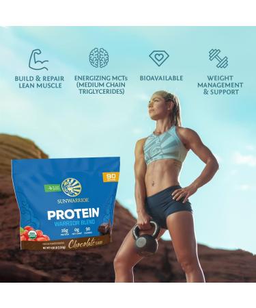 Creatine Powder & Chocolate Organic Plant Based Protein Powder Set | Bundle & Save | Vegan Organic Protein plus Unflavored Creatine Monohydrate (120 Servings Unflavored 90 Servings Chocolate) - Buy Online on GoSupps.com