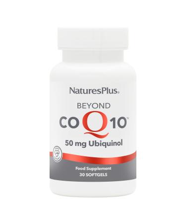 NaturesPlus Beyond CoQ10 50 mg - 30 Softgels - Provides High-Strength Ubiquinol - Supports Overall Well-Being - 30 Servings