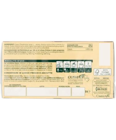  Italian Gourmet E.R. L' Angelica Tisana Puro Cacao Vitality tisane de cacao pur 95 % lot de 15 filtres + bo te italienne Gourmet Pulpa di Pomodoro 400 g - Buy Online on GoSupps.com