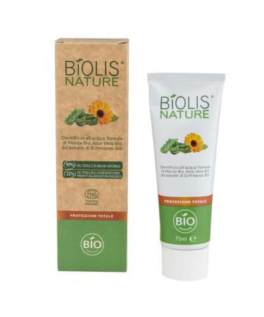 Biolis Biolis Total Protection Toothpaste Organic Menta and Organic Aloe Vera 75 ml
