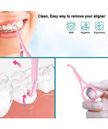 2 Aligner Cases with Removal Tools | Orthodontic Retainer Case for Invisalign & Mouth Guard | Strong Magnetic Closure | Pink & Purple - Buy Online on GoSupps.com