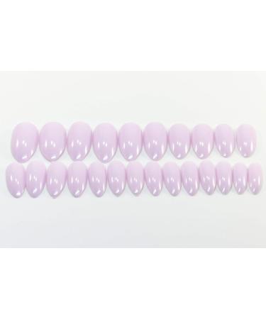 TEN NAILS 24pcs Stiletto False Nails Almond Fake Nails Acrylic Long Tips 12 Sizes with Glue (Lilac) - Buy Online on GoSupps.com