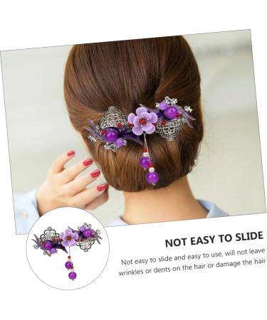 Beaupretty Women Flower Hairpin hairpin rhinestone elegant pin styling clip rhinestone bobby pin flower for women ponytail holder clip China rhinestones dense Miss Retro Women Hairpin - Buy Online on GoSupps.com