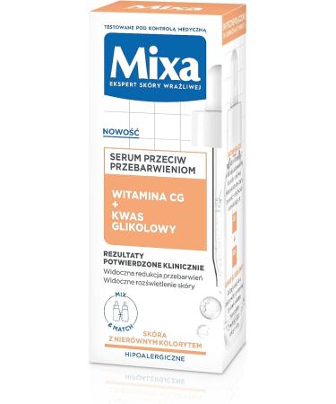 Mixa Anti-pigmentation face serum vitamin CG + glycolic acid - Buy Online on GoSupps.com
