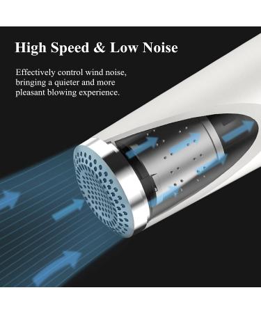 Portable Cordless Hair Dryer Lightweight Wireless Hair Dryer 90 Rotation 15000mAH Batteries Travel Blow Dryer for Children Pets Travel Home Art Painting White - Buy Online on GoSupps.com