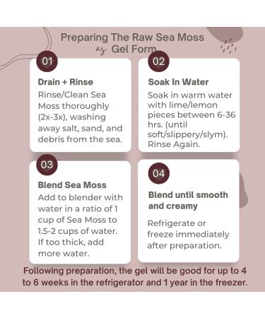 Premium Purple Irish Sea Moss 4oz | Wildcrafted from St Lucia | 100% Natural & Raw - Buy Online on GoSupps.com