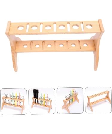 Solid Wood Stand Organizer Hair Stylist Shear Holder Professional Comb Salon Tools Holder Hair Cutting Tool Holder Siccors Scissor Holder Barber Portable Wooden Decorate - Buy Online on GoSupps.com