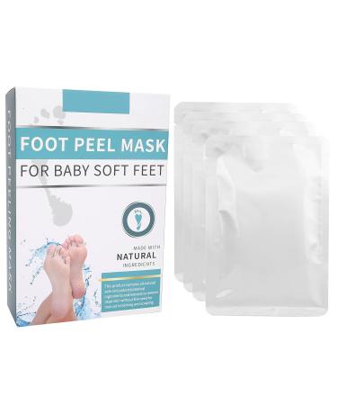 Lavender Foot Peeling Mask - 4 Bags (35ml each) for Cracked Heels & Dead Skin Removal | International Shipping - Buy Online on GoSupps.com